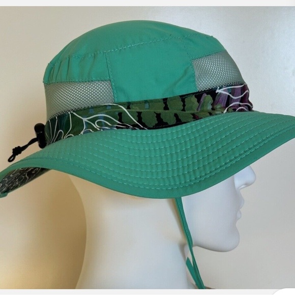 Panama Jack Green Tropical Mesh Nylon Boonie Sun Hat - Picture 2 of 13